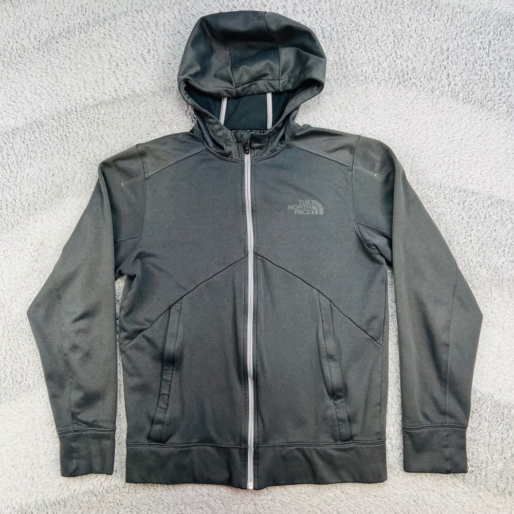The North Face Men's‎ Canyonlands Full Zip Hoodie Small Black Grey Fleece F15
